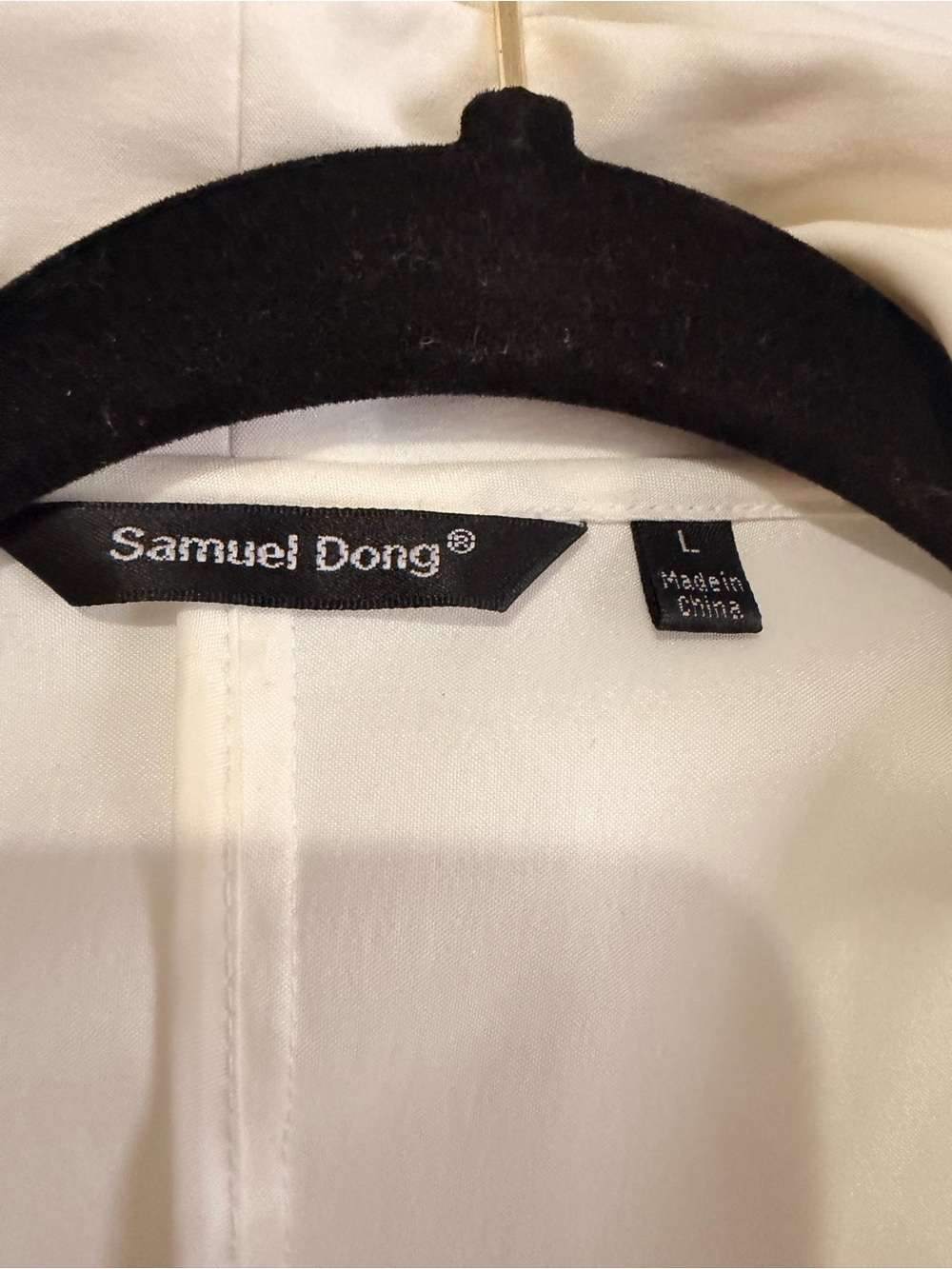Samuel Dong White Ruffle-Front Blouse - Picture 4 of 4